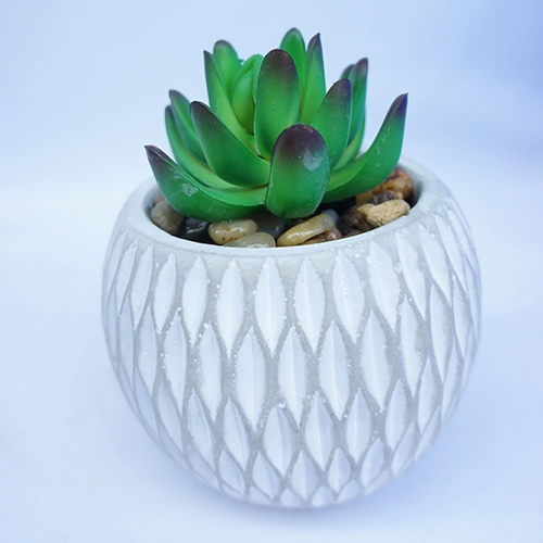 Artificial Small Succulents Plant In Ceramic Pot For Wholesale 12CM